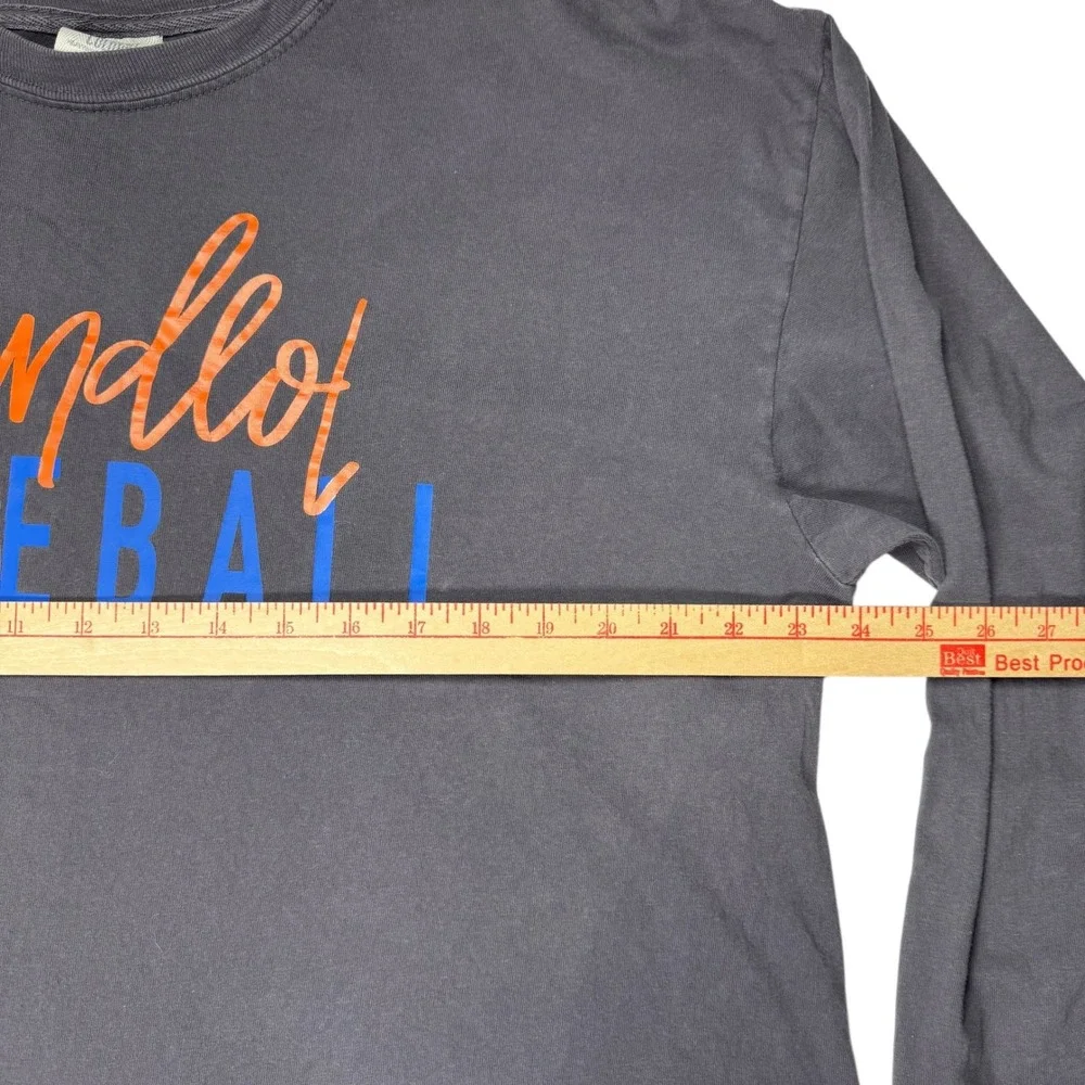 Sandlot Baseball Long Sleeve T-Shirt Mens XL Gray Comfort Colors Movie Fans - Picture 8 of 10